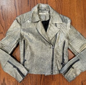 J Brand Asymetrical Aiah Jacket - Metalic